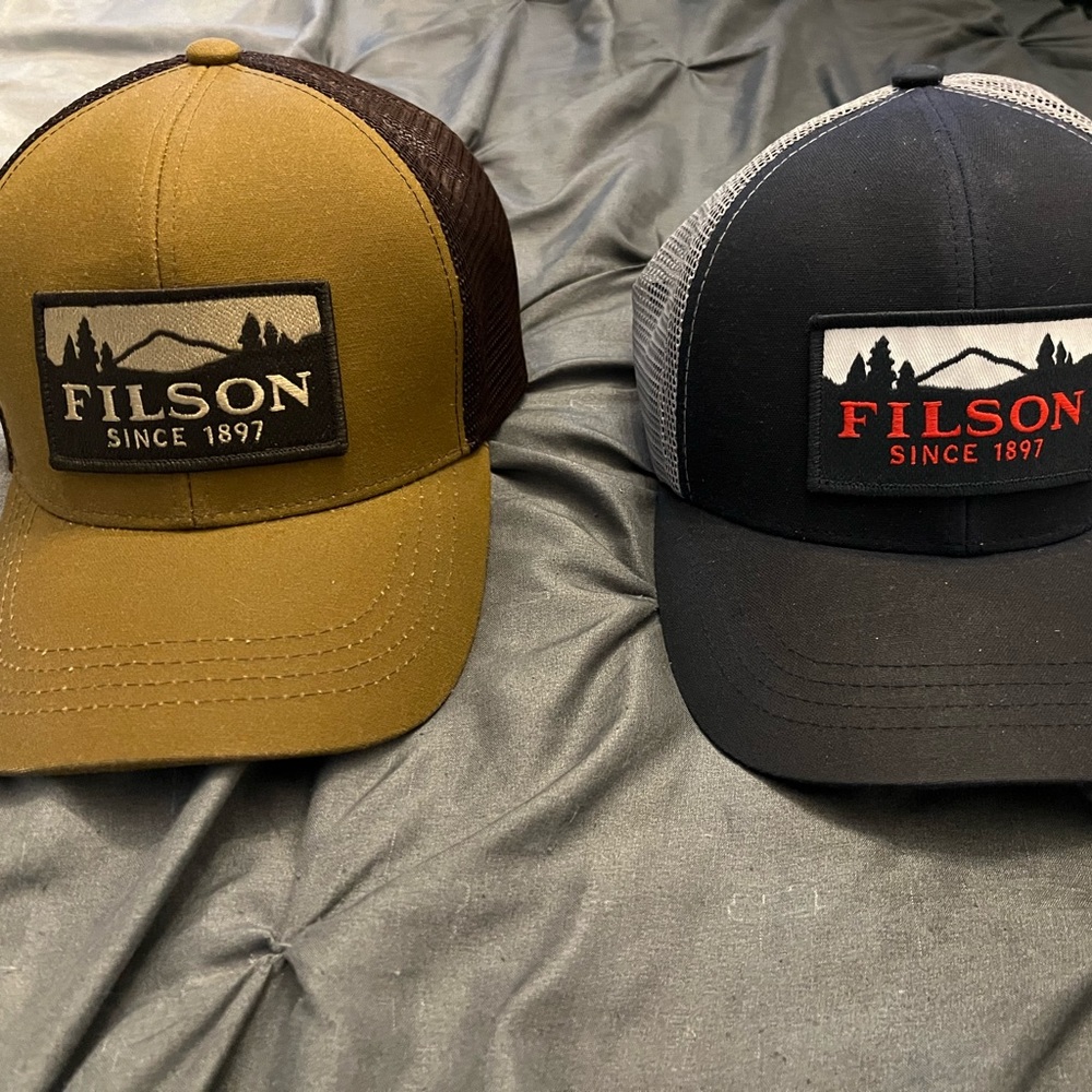 Filson logger mesh hats